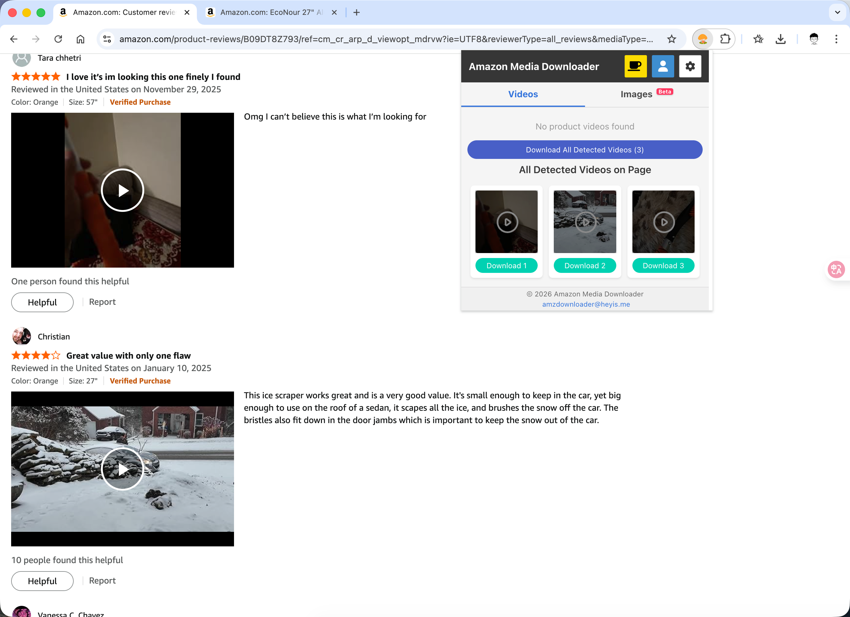 Review pages video detection